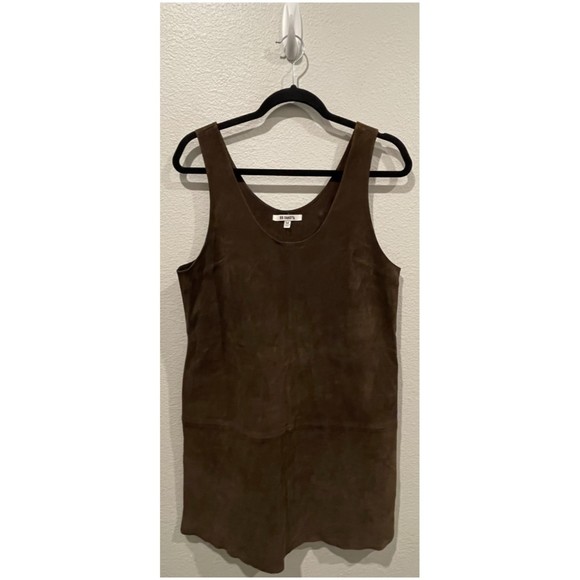 BB DAKOTA Brown Leather Sleeveless Mini Dress - Picture 1 of 4